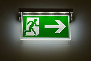 exit sign - Copyright – Stock Photo / Register Mark