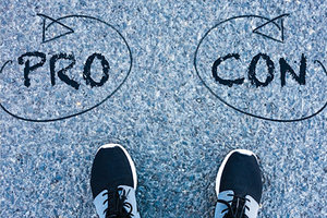 pro and con - Copyright – Stock Photo / Register Mark