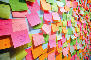 Post-It-Note - Copyright – Stock Photo / Register Mark